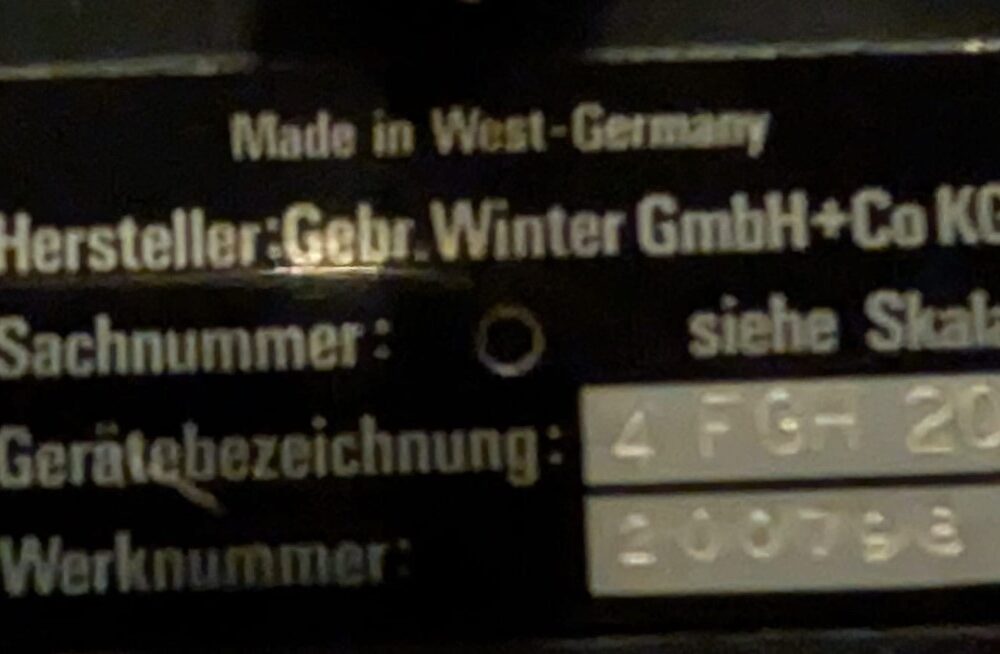 Winter 4 FGH 20 Höhe 57mm