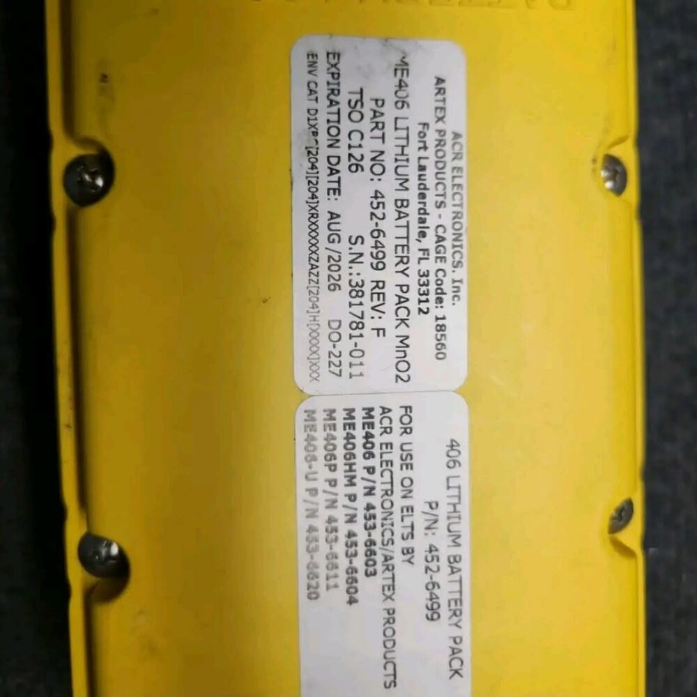 Ensemble Artex ME406 ELT (P/N 453-6603)